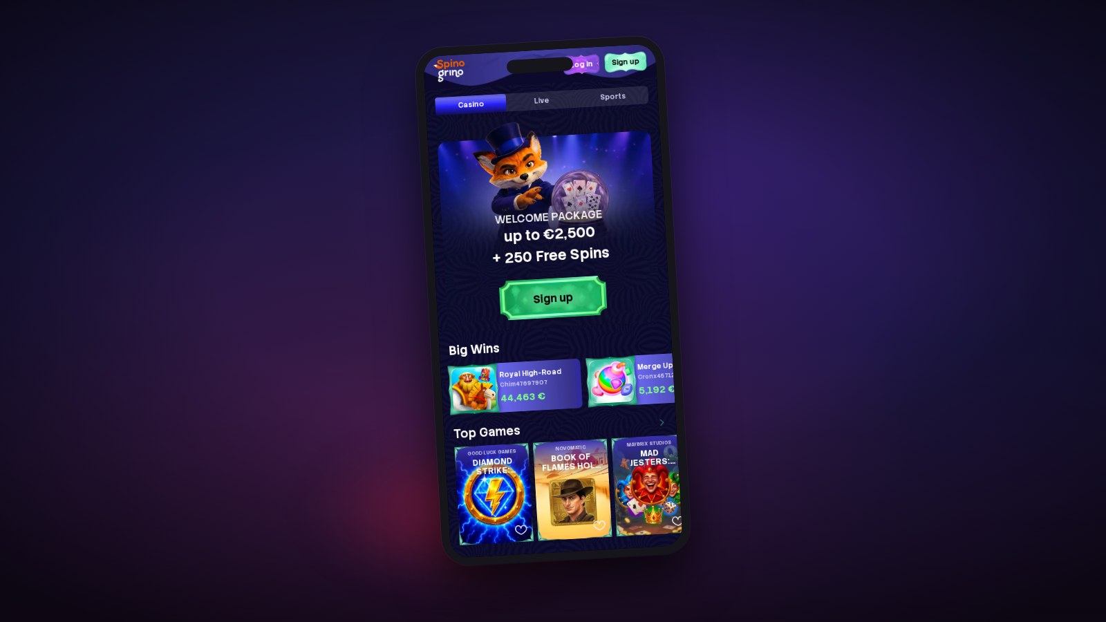Spinogrino Casino Bonus